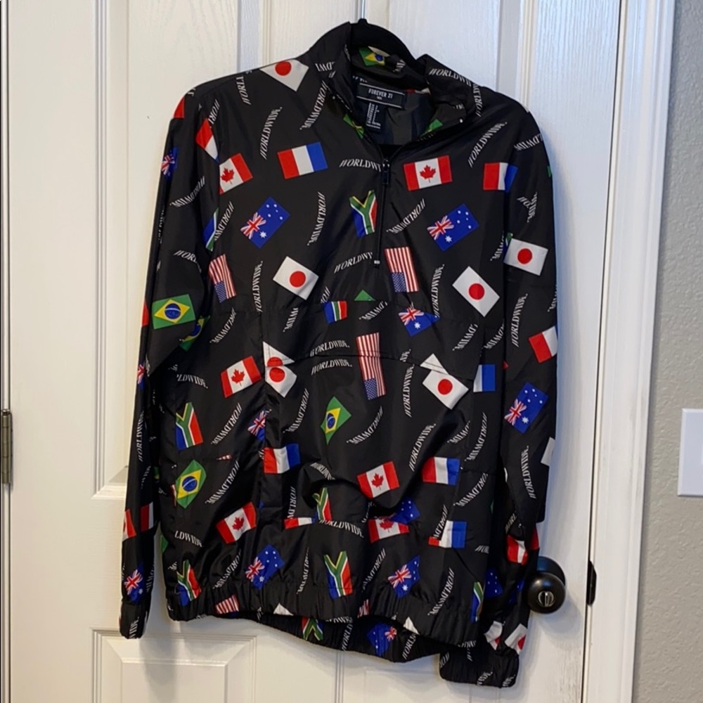 Forever 21 3 quarter zip up